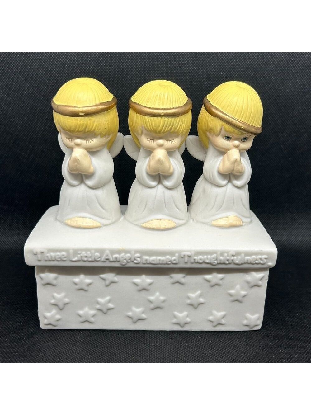 Vintage Hallmark Three Little Angels trinket box
